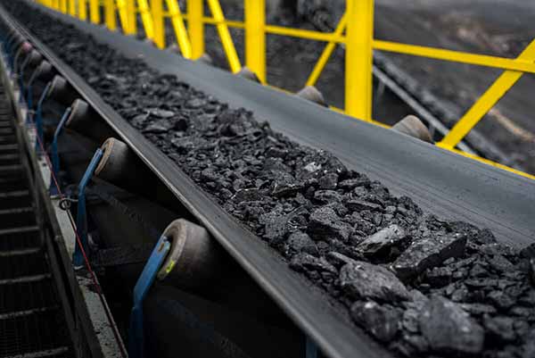 Coal Prices Rising |Image of Coal on Conveyor