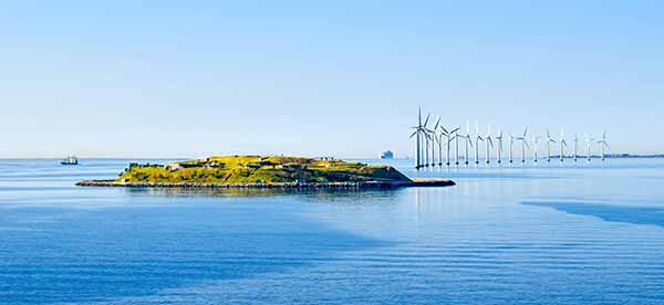 Renewables Ahead Electricity Windmills Illustration