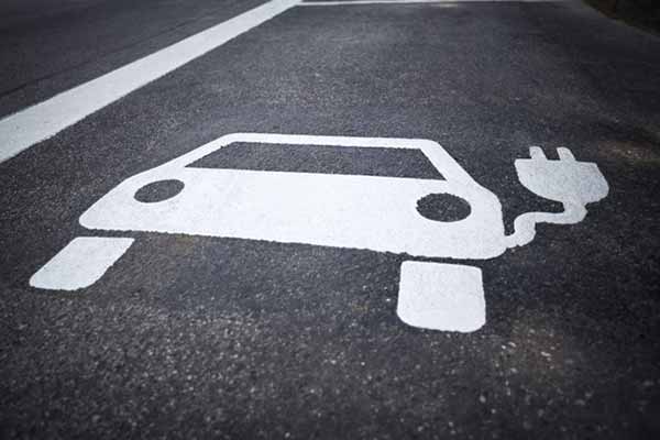 Detroit Road Built for EV Charging Illustration