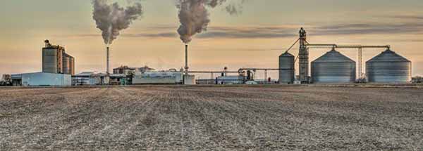 Ethanol Being Produced at Factory