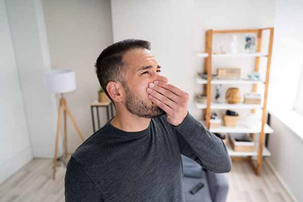 Gas Leaks | Man Holds Nose During Leak