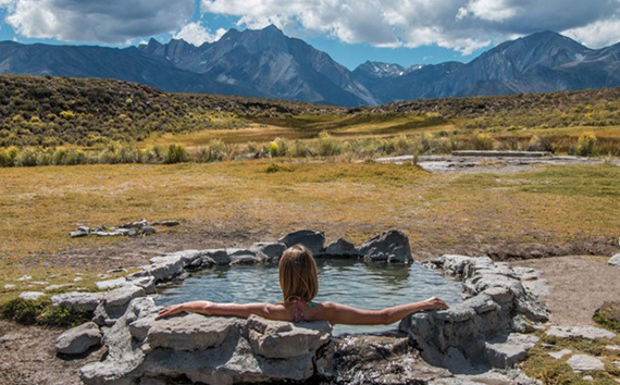Geothermal Energy Types Woman Sits in Pond Geothermal Energy Types Woman Sits in Pond