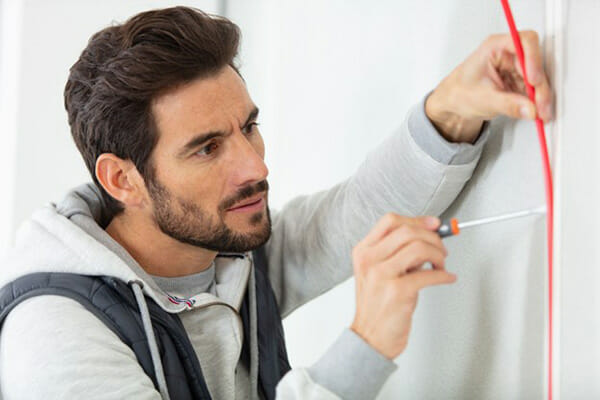 Caulk Around Windows Man Applies Stripping
