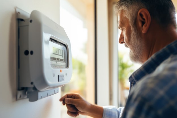 Smart Meters Man Programs Electronics