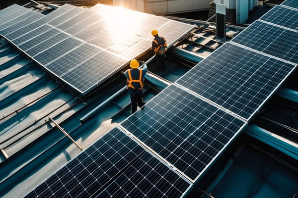 energy trading image of solar panels
